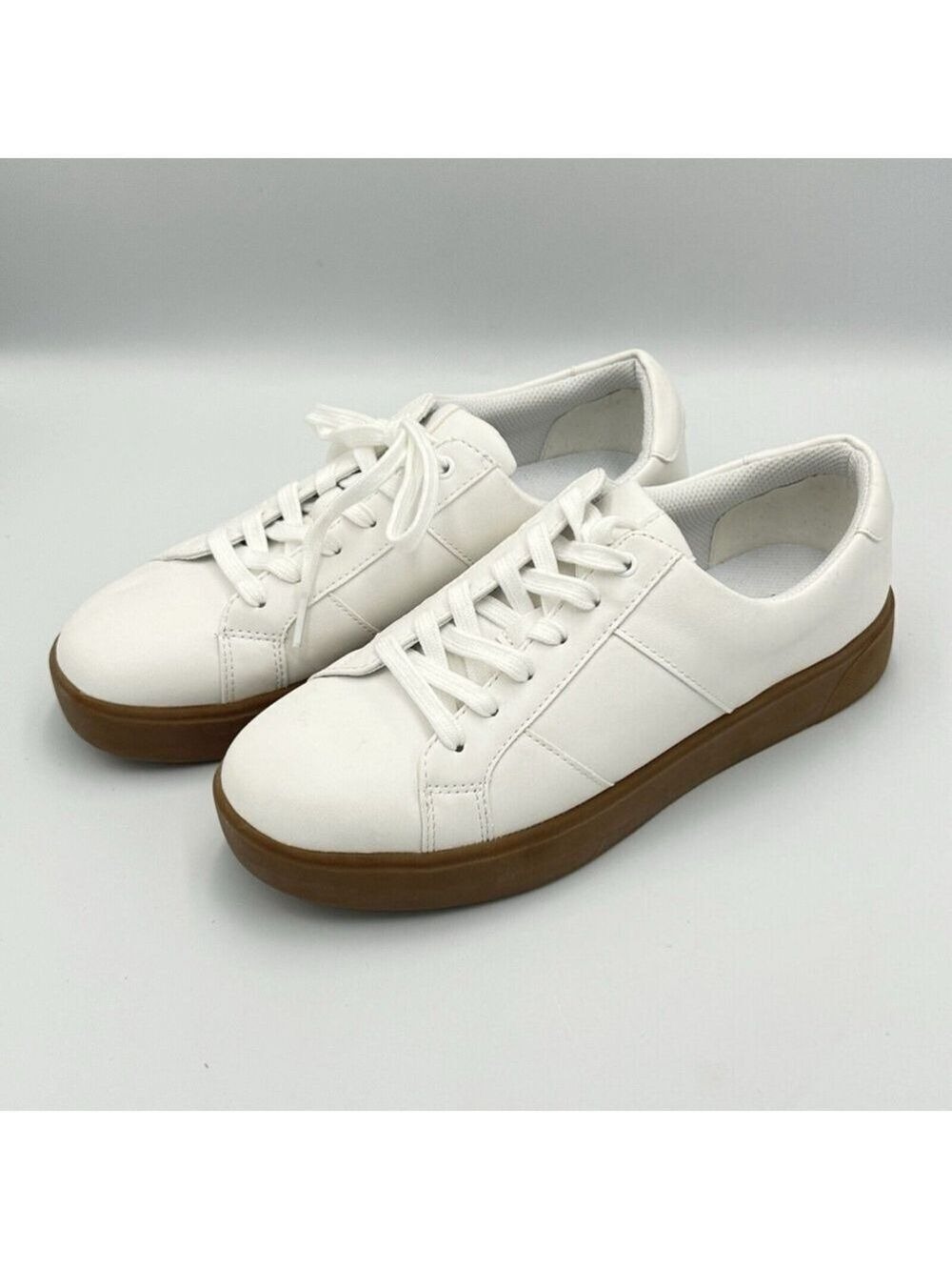 INC International Concepts Mens Ezra Gum Bottom Sneakers Shoed Size: 8.5 M White - Picture 8 of 12
